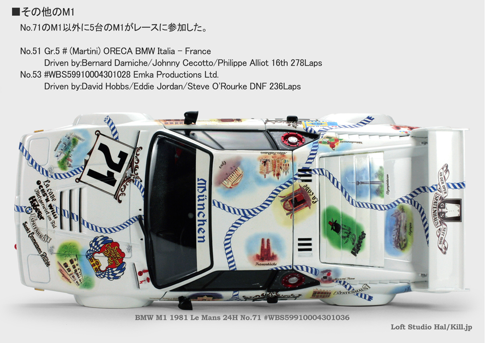 BMW M1 1981 Le Mans 24H No.71 1/18 Minichamps