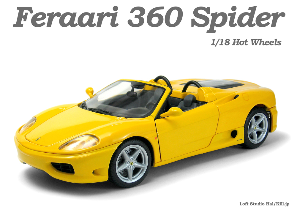 Feraari 360 Spider 2000 1/18 Hot Wheels