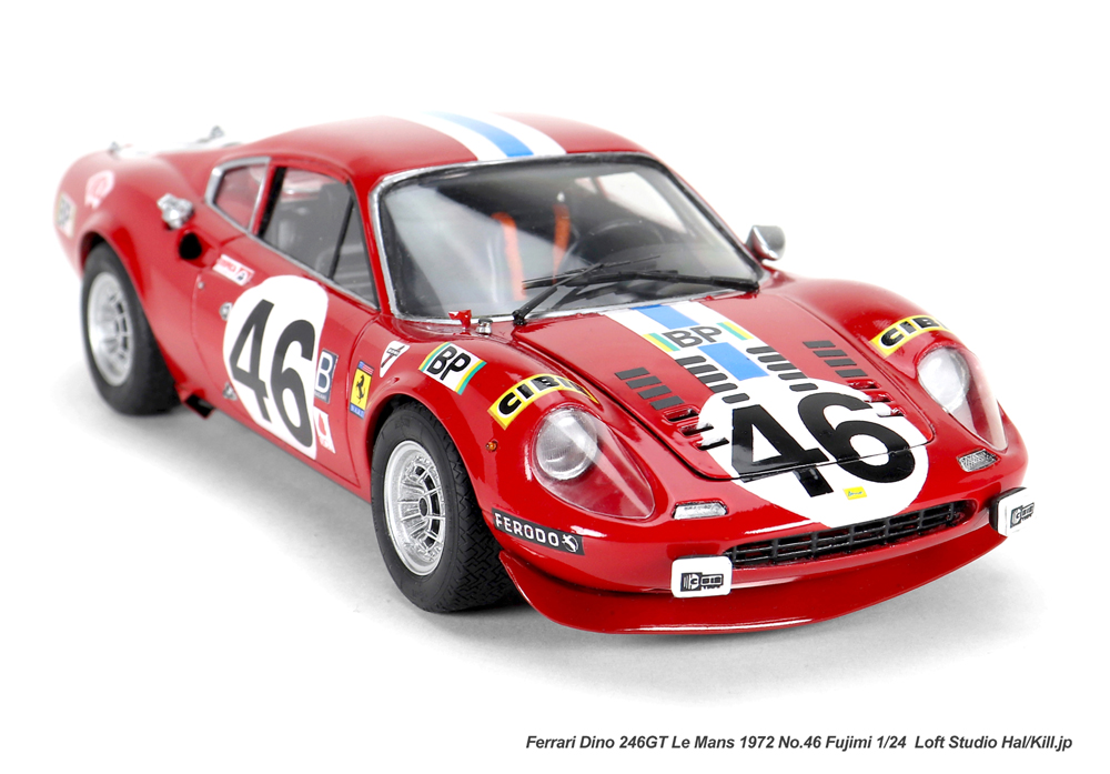 1/24 Ferrari Dino 246GT Le Mans 1972 No.46 Fujimi