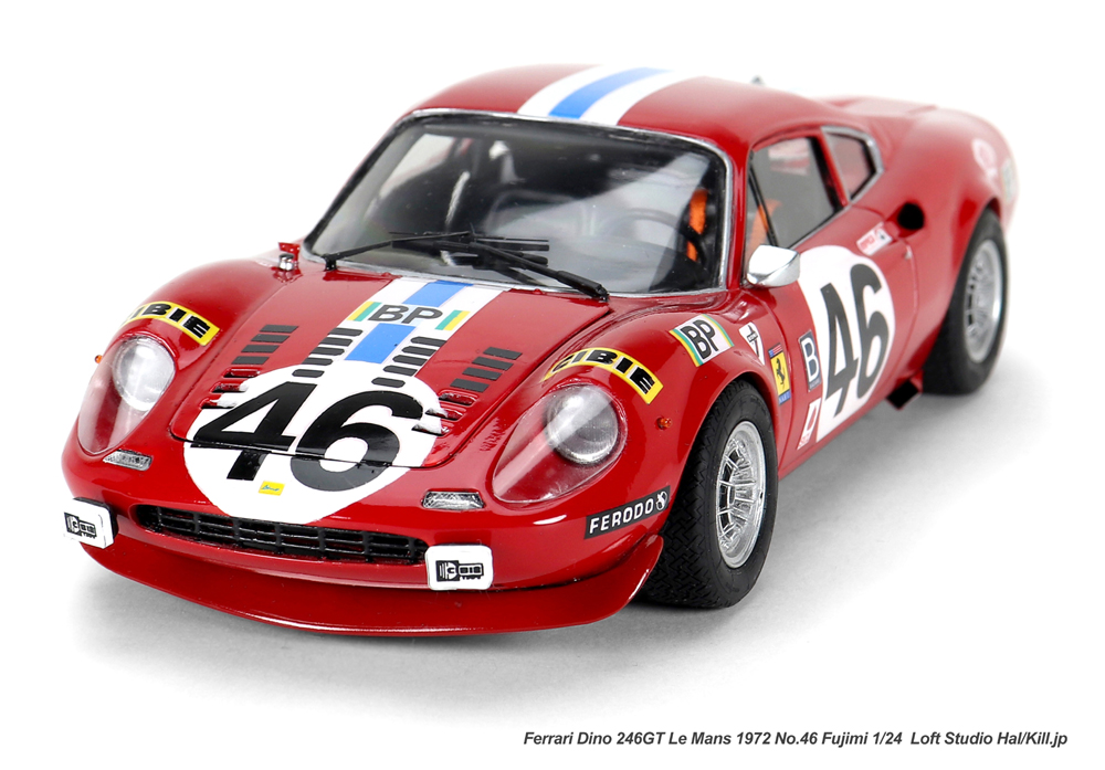 1/24 Ferrari Dino 246GT Le Mans 1972 No.46 Fujimi