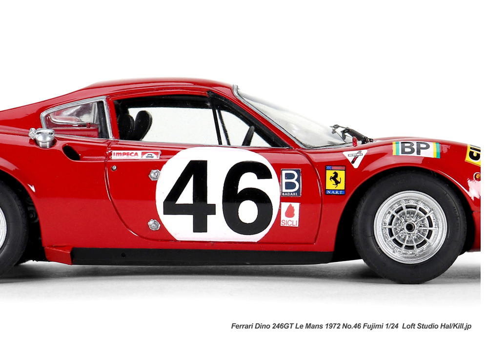 1/24 Ferrari Dino 246GT Le Mans 1972 No.46 Fujimi