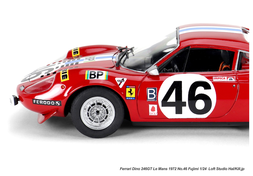 1/24 Ferrari Dino 246GT Le Mans 1972 No.46 Fujimi