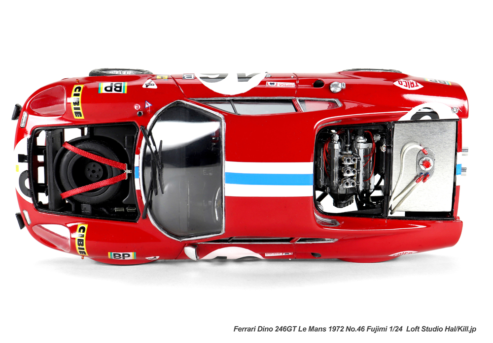 1/24 Ferrari Dino 246GT Le Mans 1972 No.46 Fujimi