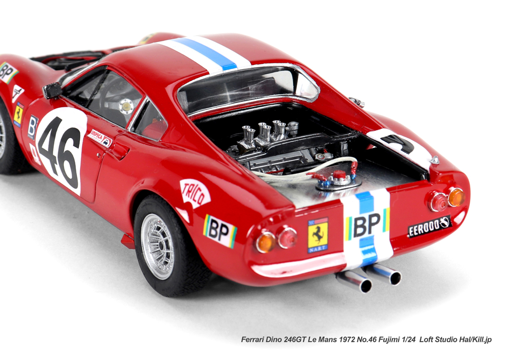 1/24 Ferrari Dino 246GT Le Mans 1972 No.46 Fujimi