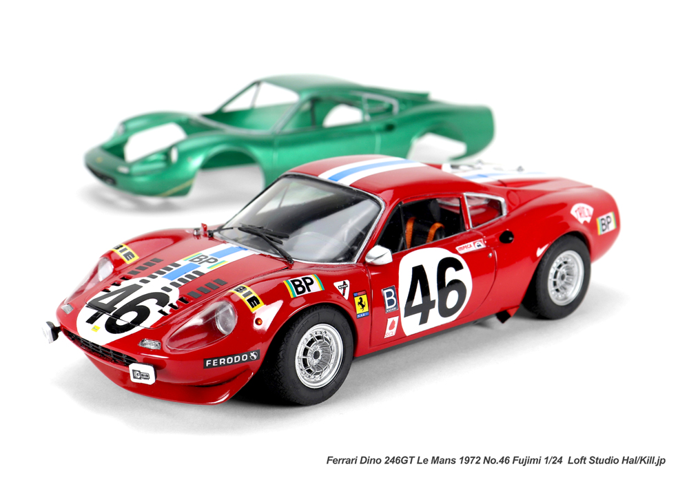 1/24 Ferrari Dino 246GT Le Mans 1972 No.46 Fujimi