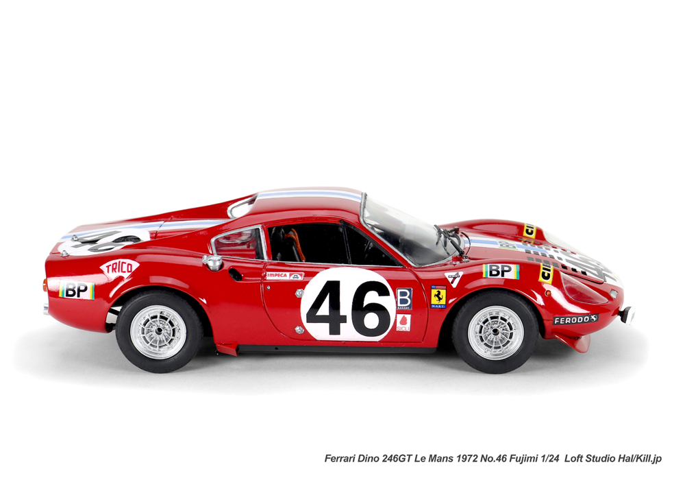 1/24 Ferrari Dino 246GT Le Mans 1972 No.46 Fujimi