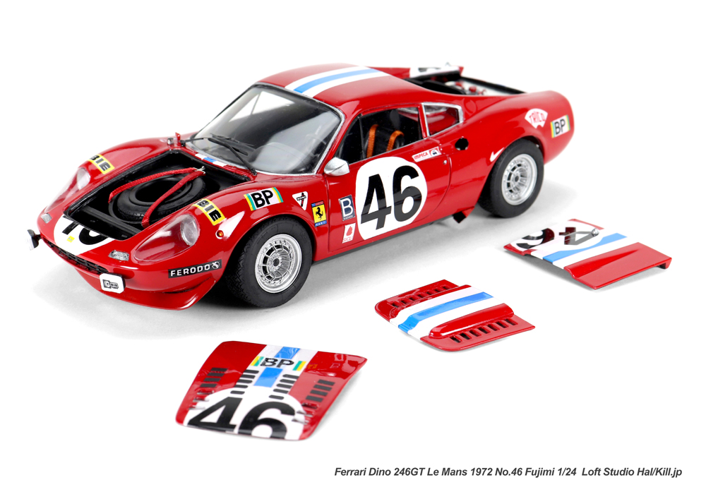 1/24 Ferrari Dino 246GT Le Mans 1972 No.46 Fujimi