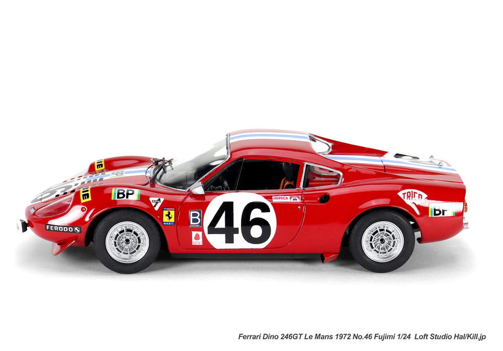 1/24 Ferrari Dino 246GT Le Mans 1972 No.46 Fujimi