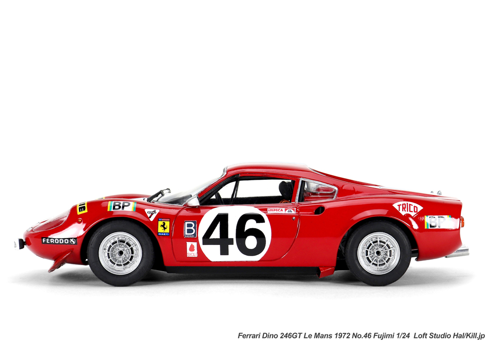 1/24 Ferrari Dino 246GT Le Mans 1972 No.46 Fujimi