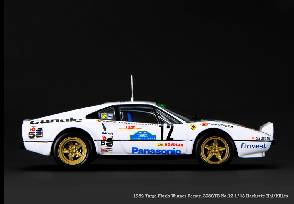 1982 Targa Florio Winner Ferrari 308GTB No.12 1/43 Hachette