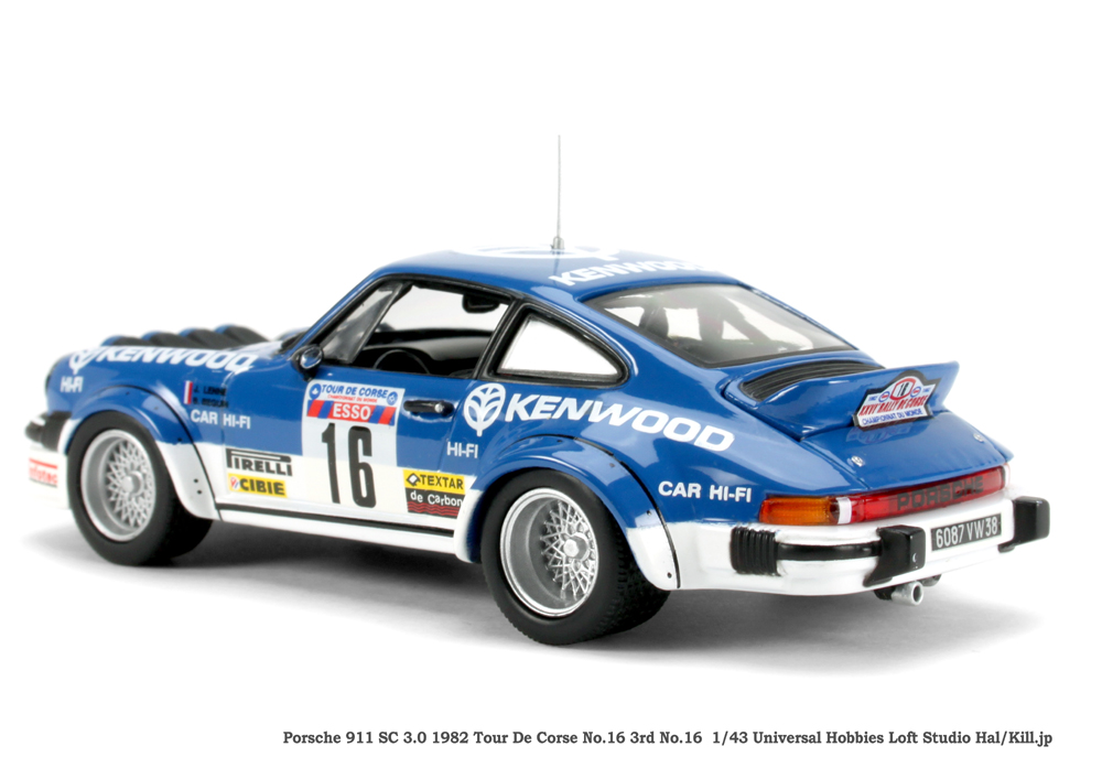 1/43 Porsche 911SC 3L 1982 Tour De Corse No.16 Universal Hobbies
