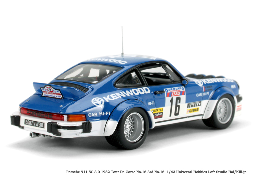 1/43 Porsche 911SC 3L 1982 Tour De Corse No.16 Universal Hobbies